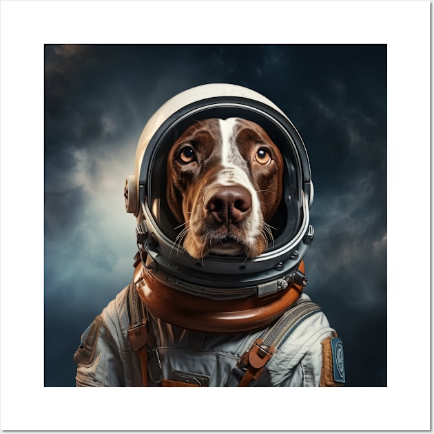 Astro Dog - Pointer Wall Art by Merchgard